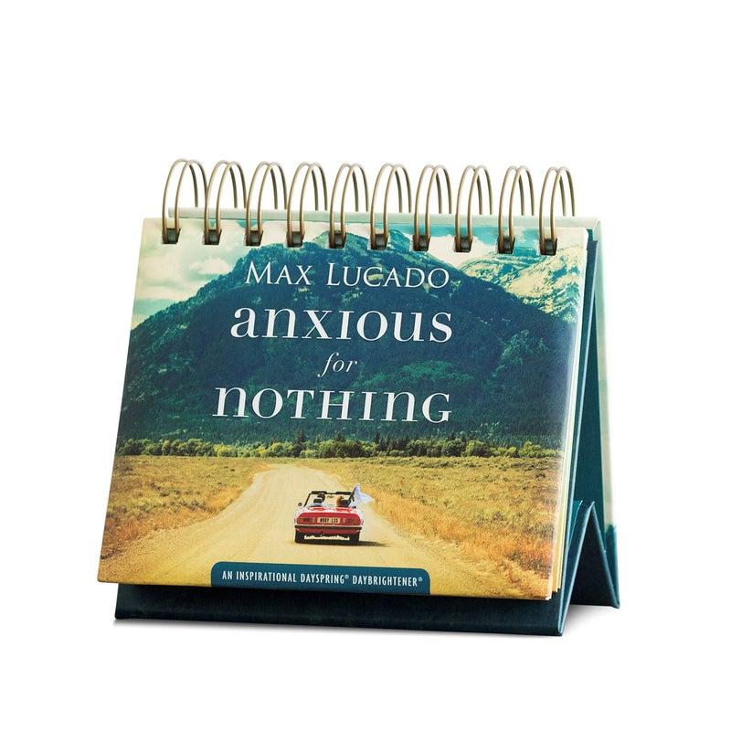 DaySpring - Max Lucado - Anxious for Nothing - An Inspirational DaySpring DayBrightener - Perpetual Calendar (10174) - Image 1